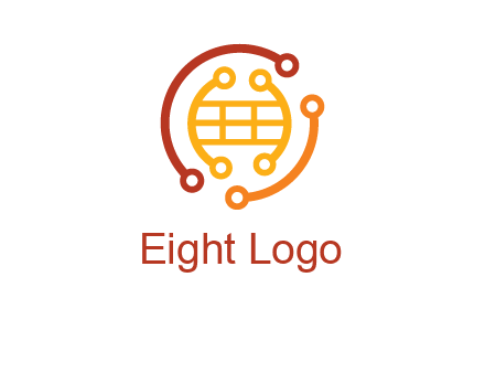 technology wires forming globe graphics