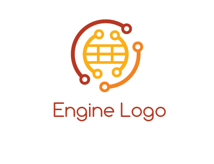 technology wires forming globe graphics
