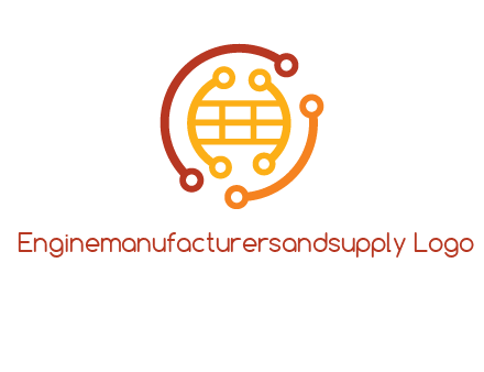 technology wires forming globe graphics