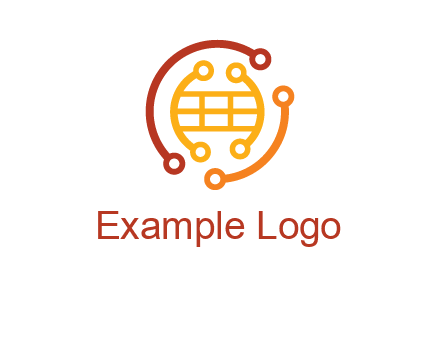 technology wires forming globe graphics