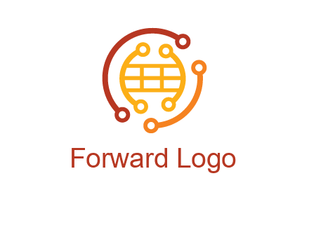 technology wires forming globe graphics