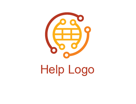 technology wires forming globe graphics