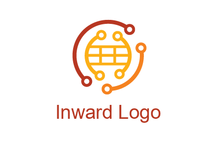 technology wires forming globe graphics