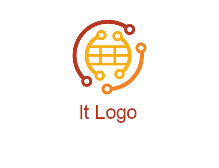 technology wires forming globe graphics