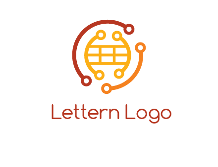 technology wires forming globe graphics
