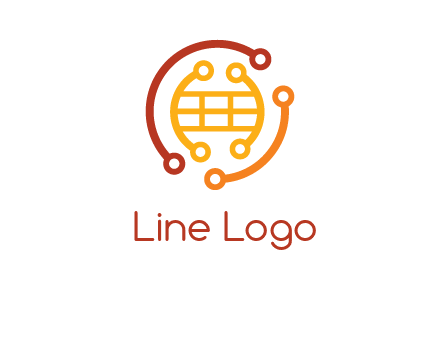 technology wires forming globe graphics