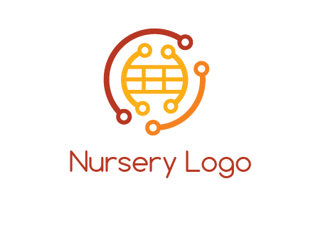 technology wires forming globe graphics