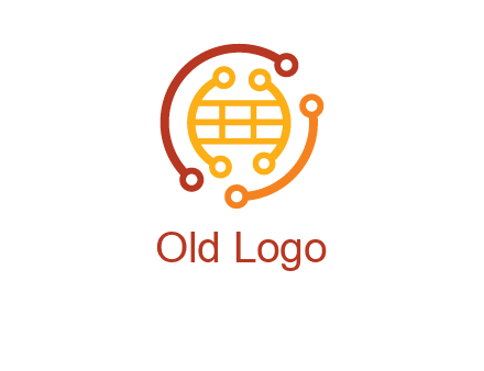 technology wires forming globe graphics