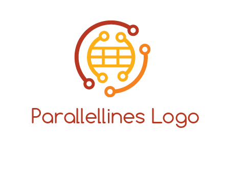 technology wires forming globe graphics