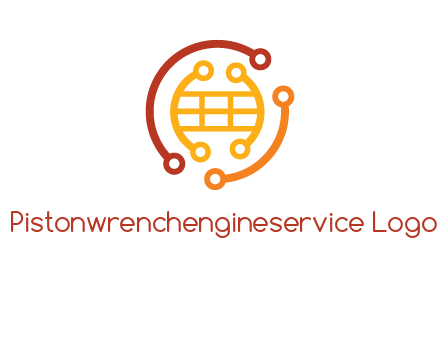 technology wires forming globe graphics