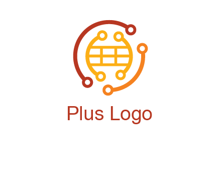 technology wires forming globe graphics