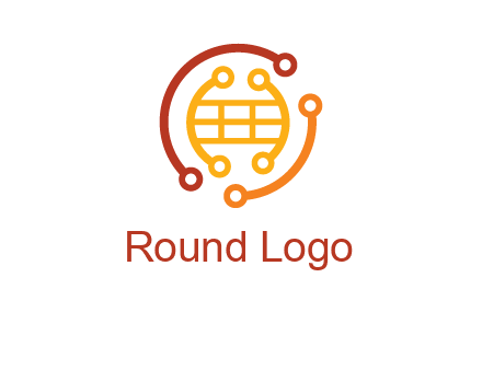 technology wires forming globe graphics