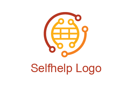 technology wires forming globe graphics