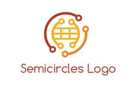 technology wires forming globe graphics