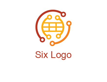 technology wires forming globe graphics