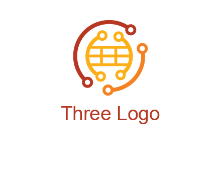 technology wires forming globe graphics