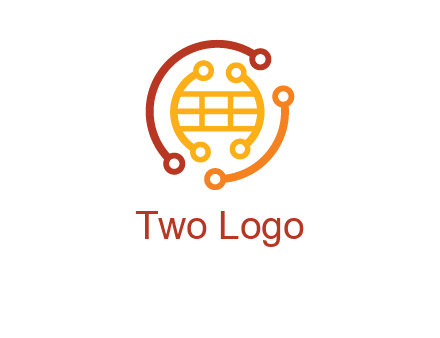 technology wires forming globe graphics