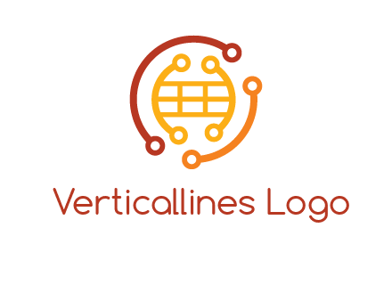 technology wires forming globe graphics