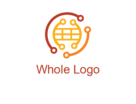 technology wires forming globe graphics