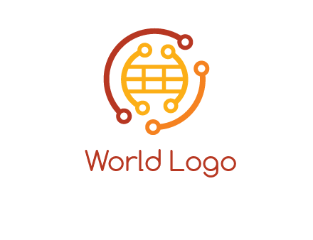 technology wires forming globe graphics