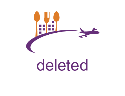 fork spoon plane travel & hospitality logo