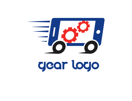 gears inside cellphone with the tire logo