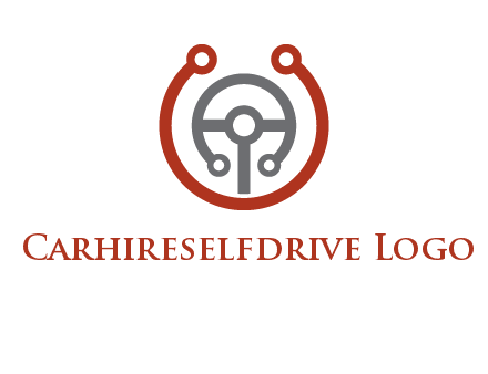 steering wheel made of tech wires logo