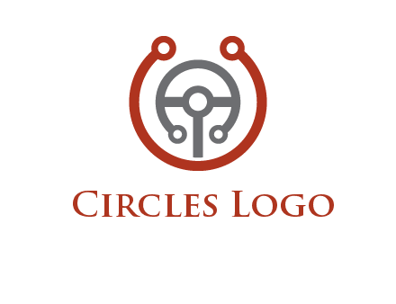 steering wheel made of tech wires logo