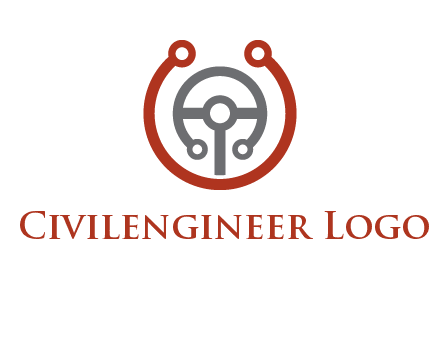 steering wheel made of tech wires logo