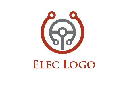 steering wheel made of tech wires logo