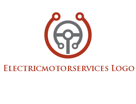 steering wheel made of tech wires logo