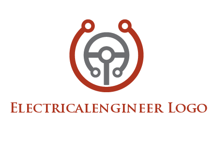 steering wheel made of tech wires logo