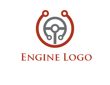 steering wheel made of tech wires logo