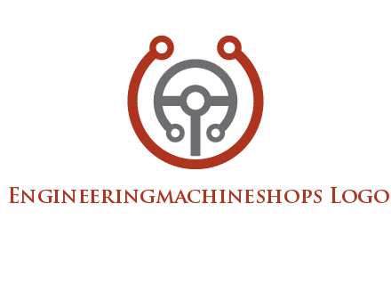 steering wheel made of tech wires logo