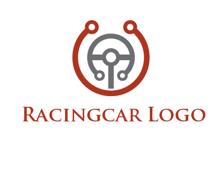 steering wheel made of tech wires logo