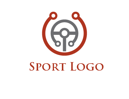 steering wheel made of tech wires logo