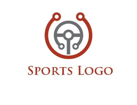 steering wheel made of tech wires logo
