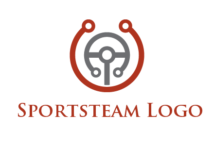 steering wheel made of tech wires logo