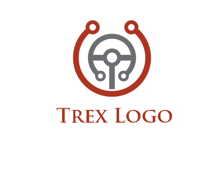 steering wheel made of tech wires logo