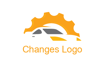 car with gear logo