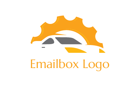 car with gear logo