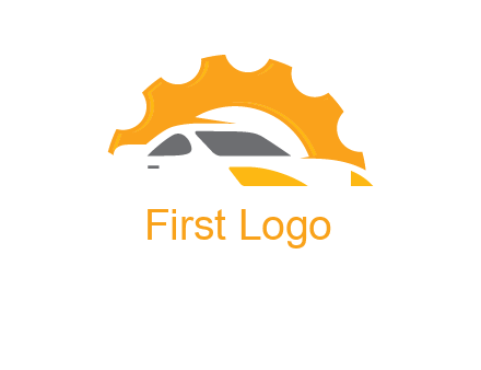 car with gear logo