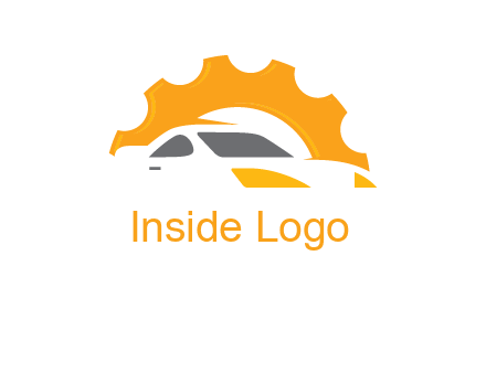 car with gear logo