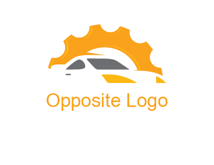 car with gear logo