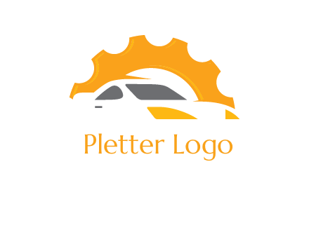 car with gear logo