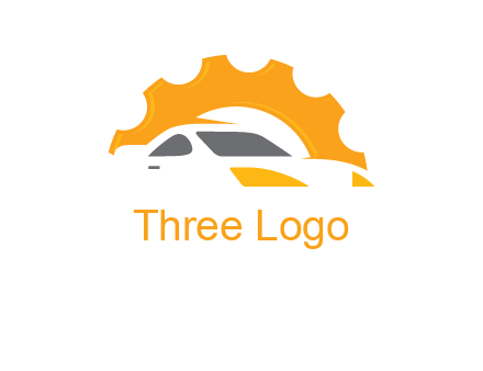 car with gear logo