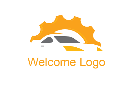 car with gear logo