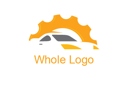 car with gear logo