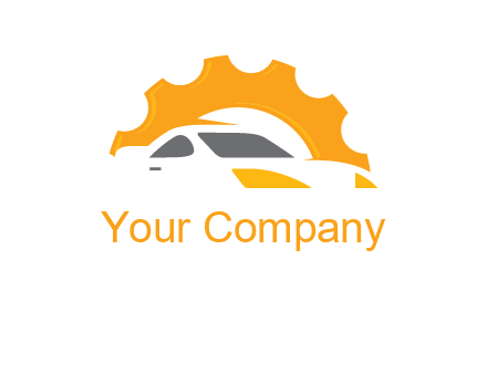 car with gear logo