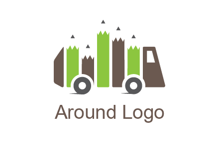 pencil merge with bus logo